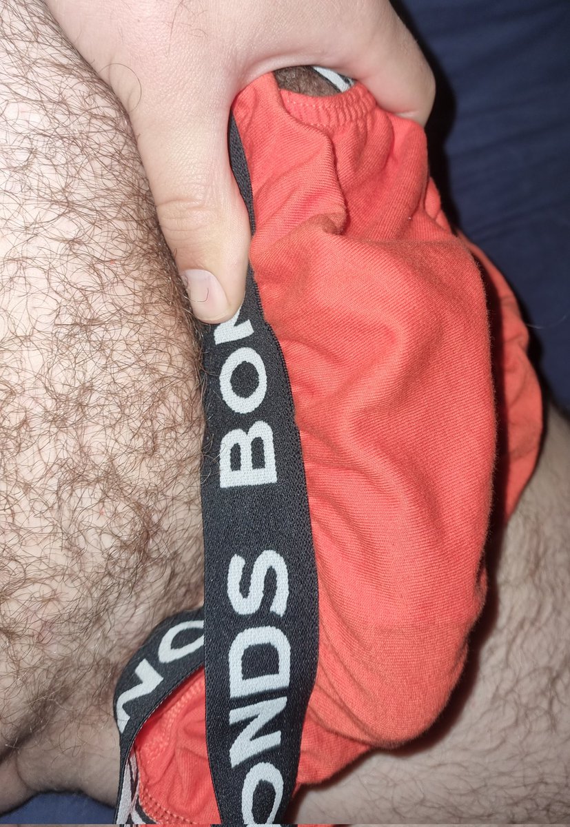 AdelaideUndies's tweet photo. Woke up with a stiffy in my new orange #Bonds. Anyone know how to make it go soft again? #undies #gay #adelaide https://t.co/iwgJQhAd6Y