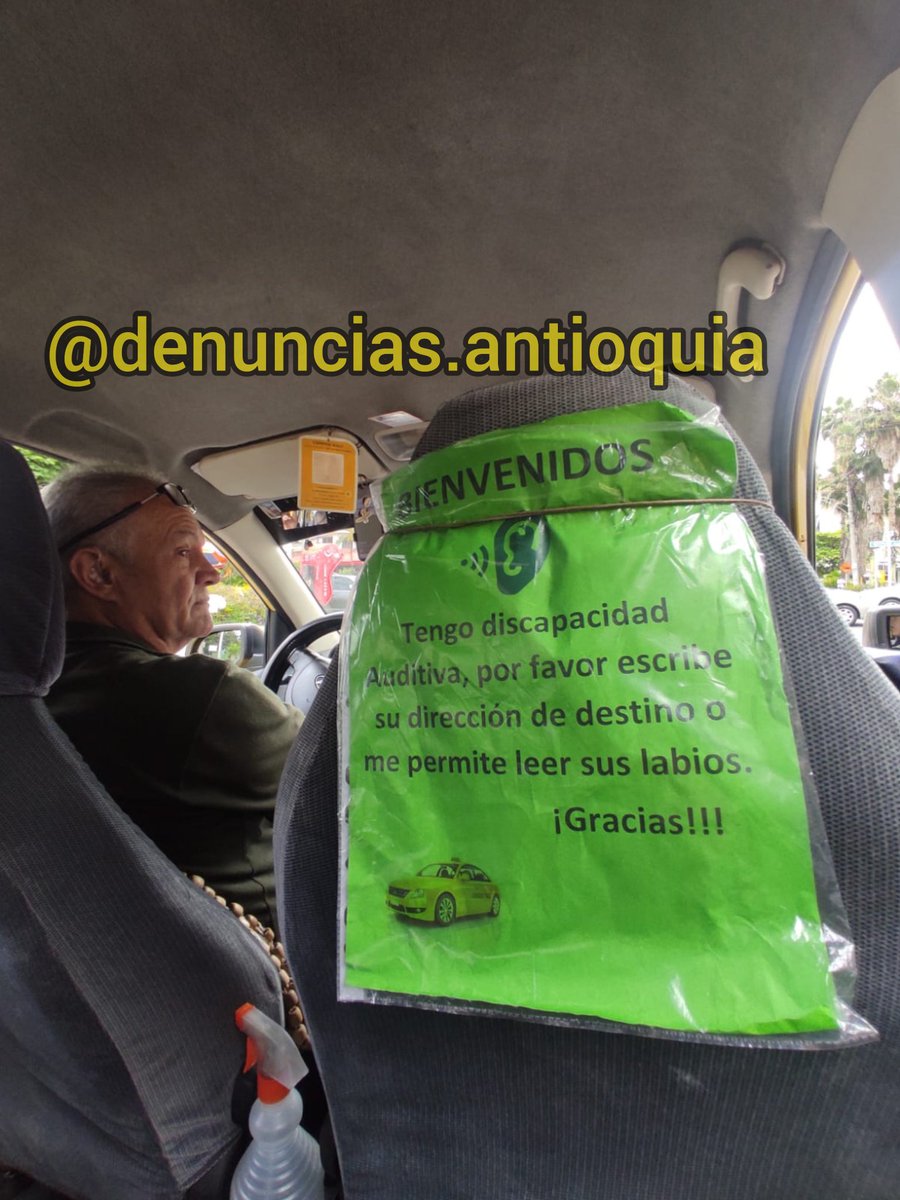 DenunciasAntio2's tweet photo. Para resaltar a este señor conductor de taxi https://t.co/TutT32ACFv