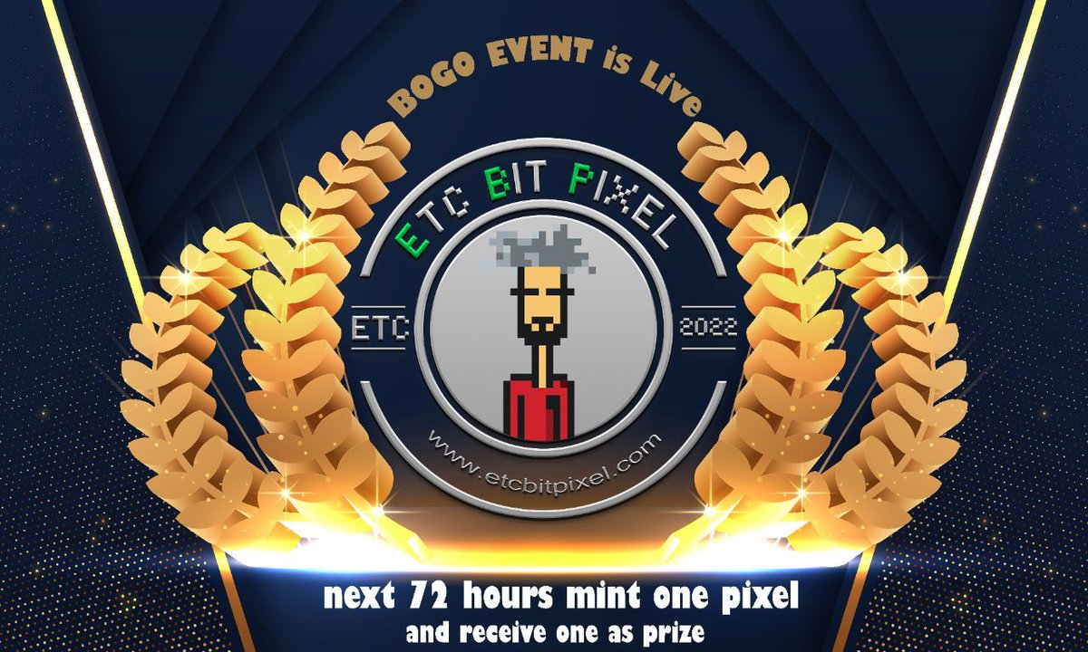 etcbitpixel's tweet photo. only 24h left⌚
Get your pixel form https://t.co/keSbSfCkgF and receive one as prize 🏆
3D punks and #ETClegends are waiting for you.
#EthereumClassic #etc #Metaverse #etcarmy #etcbayc #etcplanet #etcbitpixel #etcpunks #CRYPTOPUNK https://t.co/FUuKBktdpC