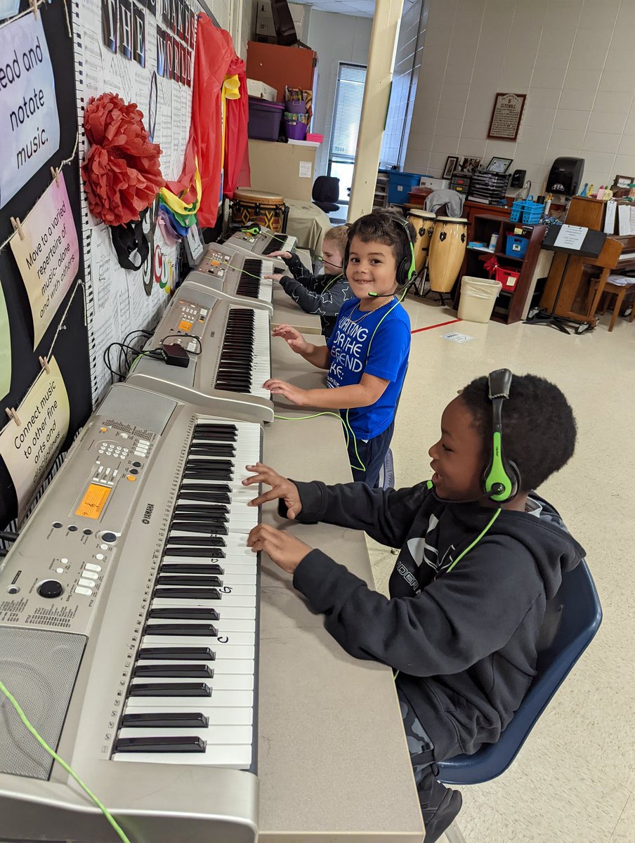 Students loved working rhythm stations this week!