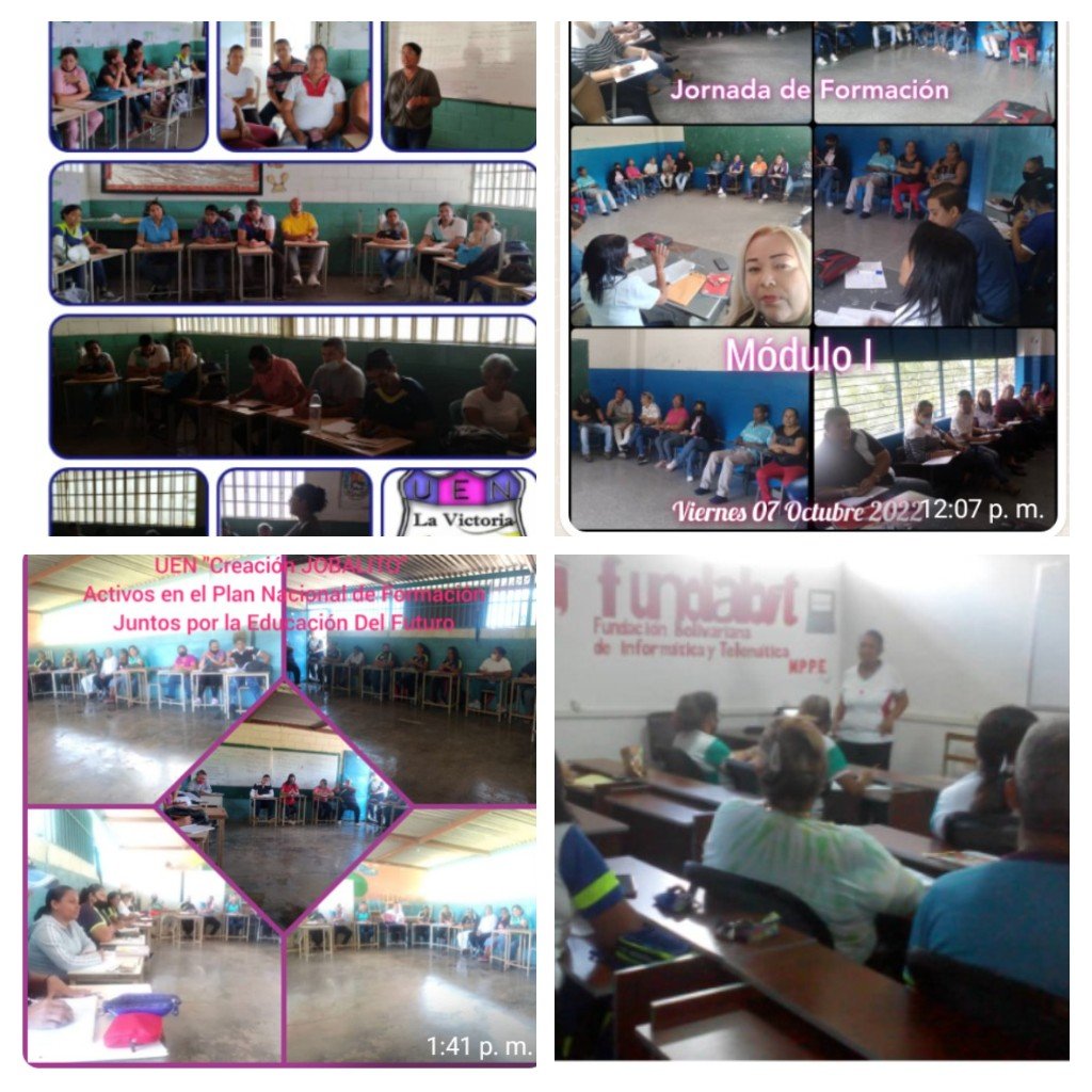 En #Aragua los Actores del Hecho Educativo activos en el Plan Nacional de Formacion Juntos/as Por l Educacion del Futuro 2022-2023 con Amor y Compromiso <a href="/NicolasMaduro/">Nicolás Maduro</a> <a href="/_LaAvanzadora/">Yelitze Santaella</a> <a href="/Soykarinacarpio/">Karina Carpio</a> <a href="/leoalvacabrera/">Prof. Leonardo Alvarado</a> @MPPEDUCACION <a href="/Funda_cenamec1/">Fundación CENAMEC</a> @ZE_Aragua