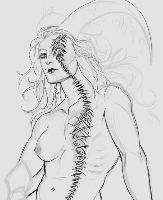 drawing a lady i saw in my dream... 