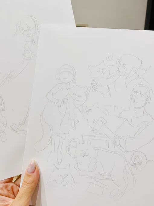 pencil sketch for this one + sketching the next prompts 