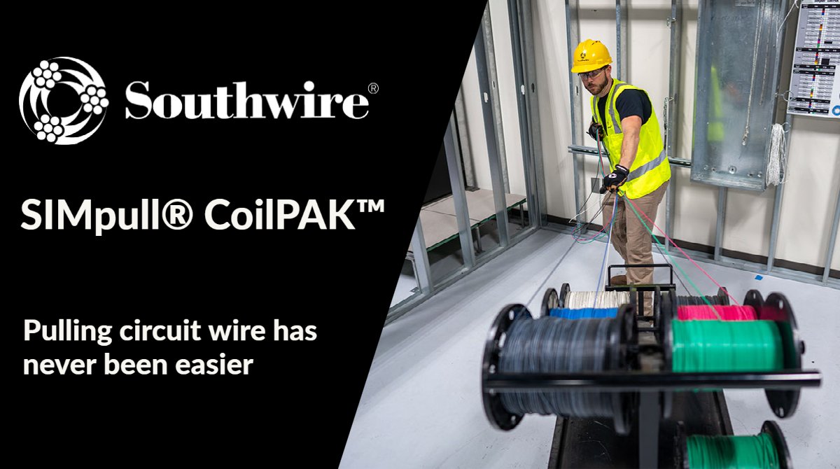 1sourcedist's tweet image. Why work harder when you can work smarter? 🤔📈

SIMPull® CoilPAK™ by Southwire can reduce your effort in pulling circuit wire by nearly 70%.

Learn more and shop now! 
ow.ly/3PbC50L4ywk

#southwire #simpull #coilpak #circuitwire #prosneedpros #onesourcedist