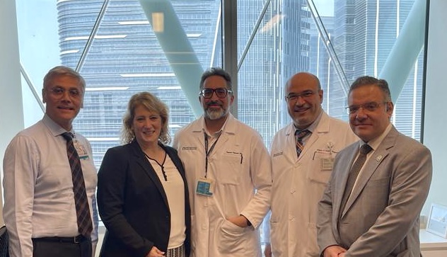 SCCMPresident's tweet photo. @CCAD Drs. J . Guzman (CEO), N. Rahman (Chairman CCM), @ahtaha (cardiac intensivist), and @WNekidy (pharm) provided a tour of their modern facility. I met the multidisciplinary and multinational #ICU patient care team. Also saw some of the beautiful sights. Thank you! @SCCM https://t.co/X4JYfwaK2R