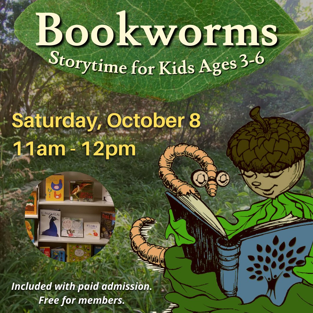 LAArboretum's tweet photo. Tales of plants & nature await your little ones at Bookworms! Included with paid admission, free for Arb members.
Sat. Oct. 8 from 11a to 12p. Meet at the Library.
#laarboretum #laarboretummembers #botanicgarden #arboretumlibrary #bookworms #storytime #laparents #mommypoppins https://t.co/sCoE4ROdP1