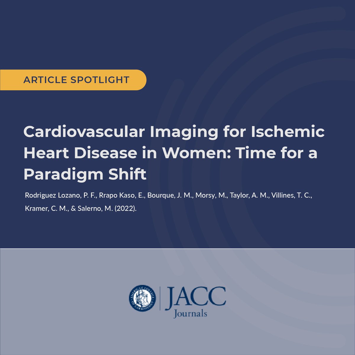 Ischemic heart disease presents differently in women than men. Unfortunately, current risk models that are used for data-driven assessments don't account for these differences and need to be updated to ensure equitable access to proper care and treatme... bit.ly/3DqQRLo