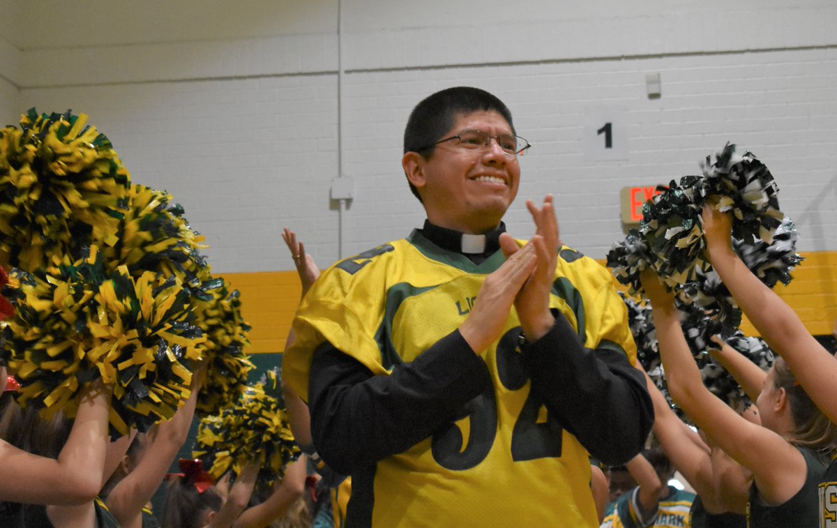So grateful for the priest we have in our school community!