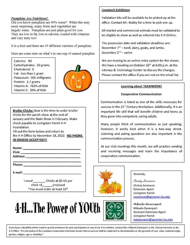 Check out what's happening in 4-H this month! Also, check Google Classroom for Southside Junior 4-H activities!💚
<a href="/GoBucsSJHS/">Southside Jr. High</a> 
#AdventuresOfA4HLeader
