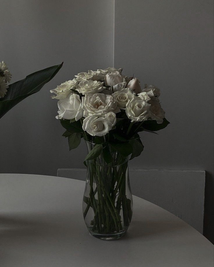 white roses