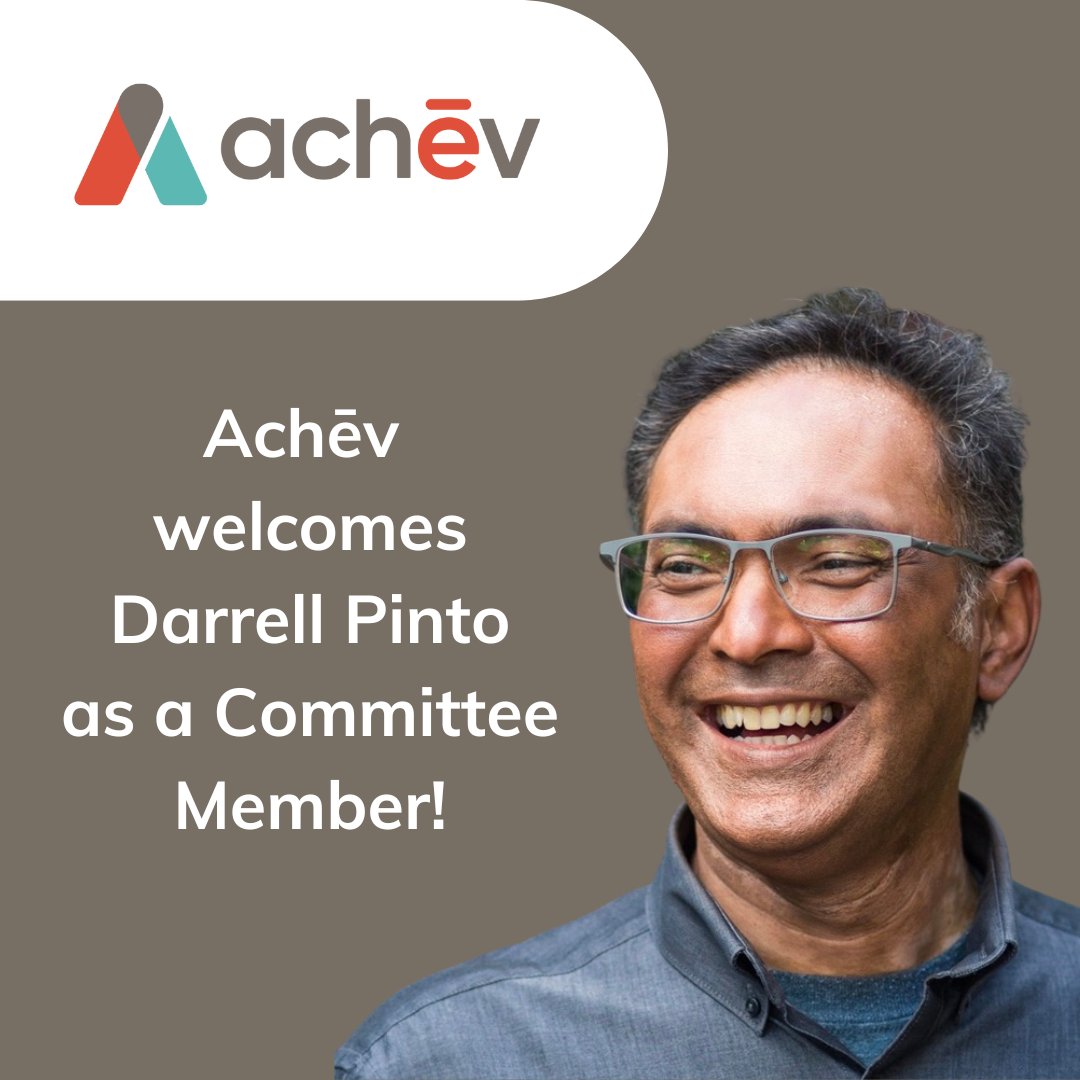 Achēv welcomes <a href="/Darrell_Pinto/">Darrell Pinto</a> as a Committee Member. He has experience in strategic consulting &amp; people-focused leadership in Toronto, New York, London &amp; Shanghai at various companies. We look forward to work with our new Board &amp; Committee members: bit.ly/3LMX2eE