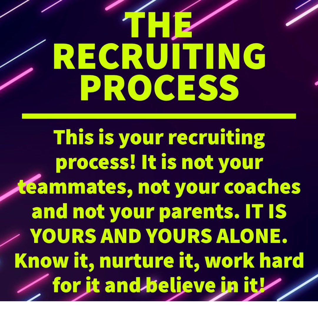 RRecruiting_'s tweet photo. Everyone’s recruiting process is different. You create your own path. Embrace it! 🥎💪 #getrecruited
#yourprocess #trusttheprocess https://t.co/CoiOlKpVJW