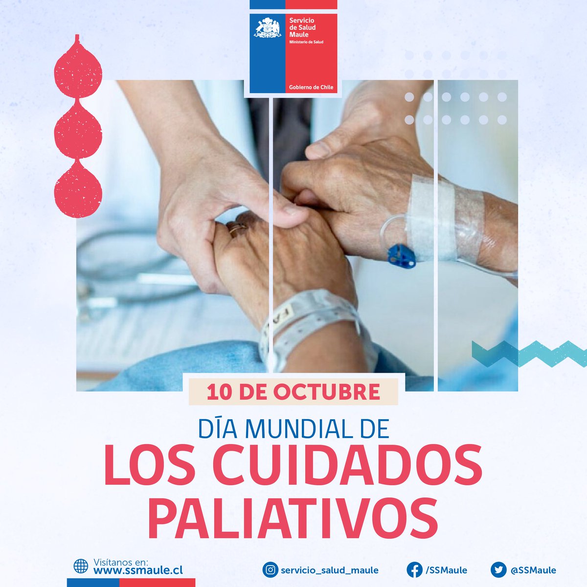 SSMaule's tweet photo. 📌📆La atención paliativa es la atención médica especializada que se concentra en aliviar los efectos secundarios y el estrés emocional causados por una enfermedad grave, como el cáncer. La meta de esta atención es mejorar la calidad de vida tanto del paciente como de su familia. https://t.co/XVV02XKuS2