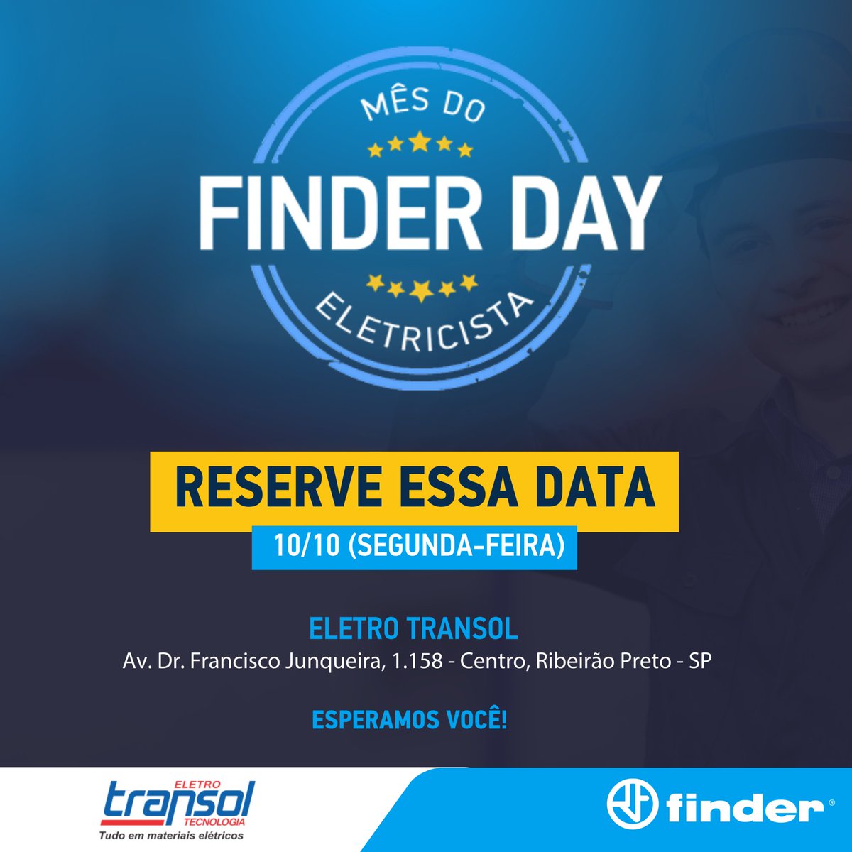 finderbrasil's tweet photo. Reserve essa Data: Segunda-feira dia 10 de Outubro tem #FinderDay na @eletrotransoltecnologia EletroTransol - Unidade Ribeirão Preto 👏💙😉
#elétrica #eletricidade #eletricista #MesdoEletricista #saopaulo #materialelétrico #relé #FinderBrasil https://t.co/5qH6LCVqlB