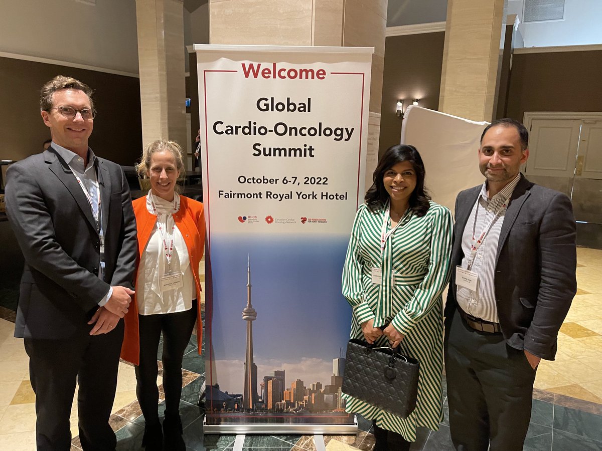 drtarsh's tweet image. My amazing colleagues ⁦@RBandH⁩ Cardio-Oncology #GCOS2022