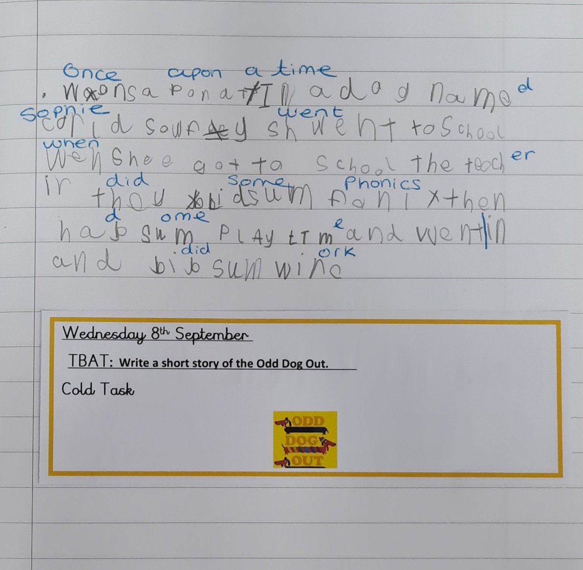 DeltaStrand's tweet photo. HMS Humber have been so busy in their Talk for Writing sessions, they have blown Miss Woodley away with all their ideas! @DeltaStrand @Talk4Writing #DeltaStrandWriting https://t.co/iXutBt9TWF