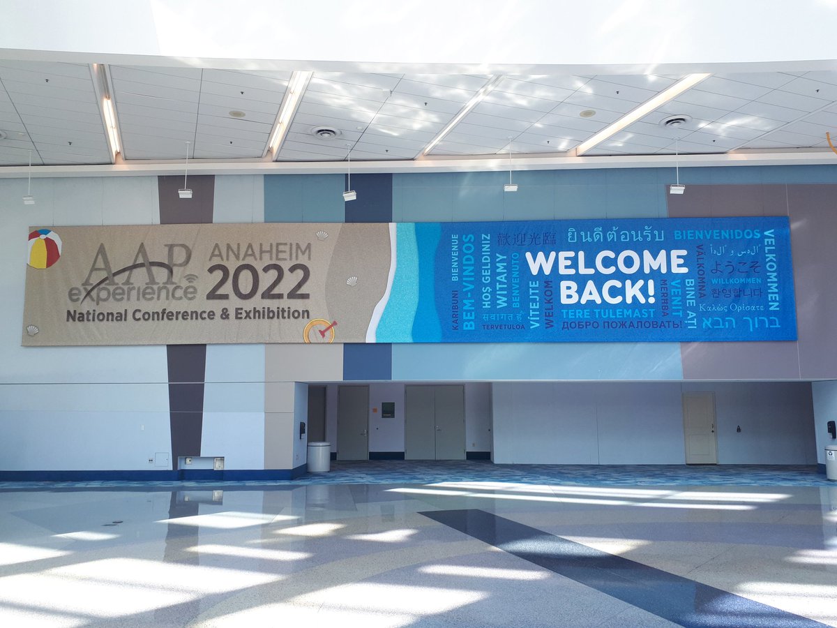 fawzimalouf's tweet photo. Back to in-person meetings at the AAP NCE! #AAP2022 However the person responsible for the Arabic translation used in this banner is still in virtual attendance! https://t.co/yY9leukXtE
