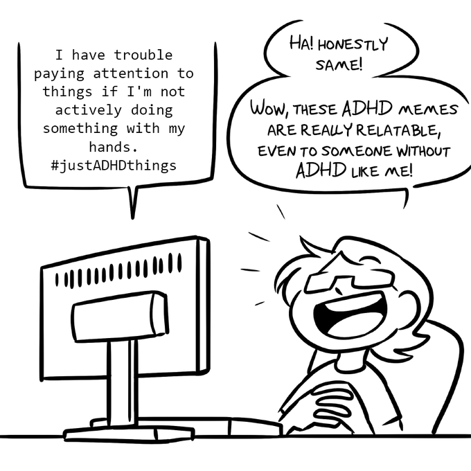 Had a realization recently, and I think I might have to go get myself evaluated 🫠 