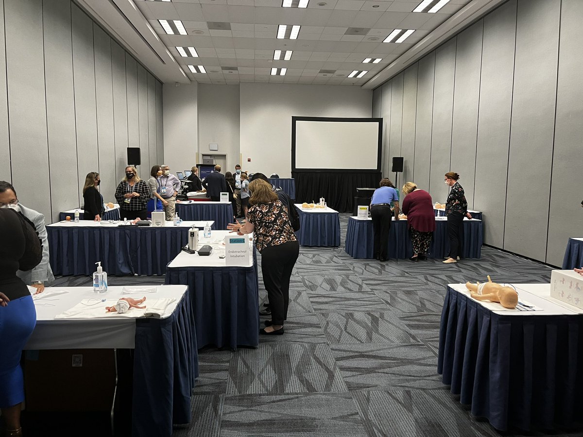 MaryaLStrand's tweet photo. Airway breakout session! Practicing our airway management skills! #AAP2022 #AAPneonatal https://t.co/tjIIRQXme5