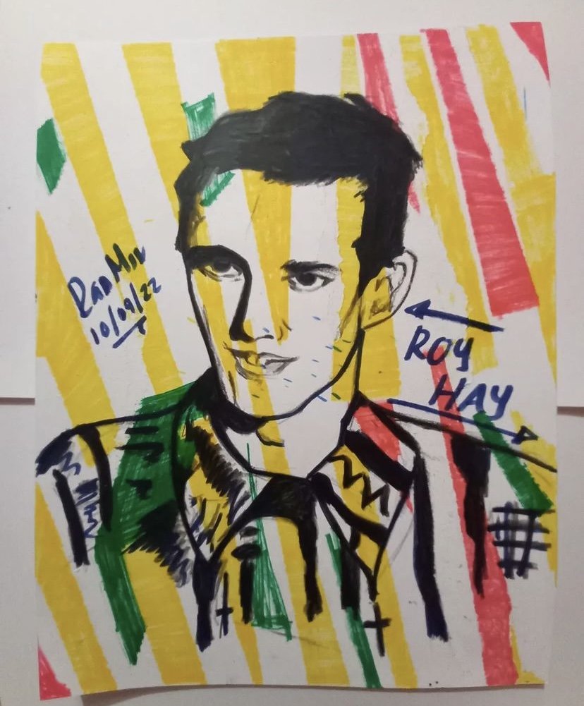 MikeyCraig15's tweet photo. This weeks #CCFanFriday is of our very own Roy Hay by @dmirandaart on Instagram ❤️💛💚

Share your fan art and Culture Club inspired looks with us using the hashtag #CCFanFriday for a chance to be featured! https://t.co/ZeeVKTSHcX