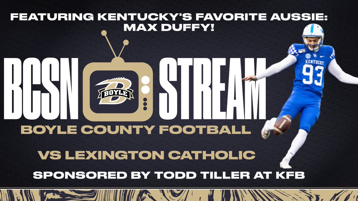 Thank you to <a href="/TheKingOfStream/">William Warfield</a> and <a href="/PrepSpin/">PrepSpin</a> and <a href="/LexCathFootball/">Knights Football</a> for being gracious hosts for our student broadcast of <a href="/BCRebelFootball/">Boyle County Rebels Football</a> vs Lexington Catholic tonight! Join us at 7:10 for pregame with <a href="/jack_little7/">Jack Little</a> and <a href="/pinitdeepKSR/">Pin It Deep Podcast</a> /<a href="/KySportsRadio/">Matt Jones</a> personality <a href="/Max__Duffy/">Max Duffy</a>!