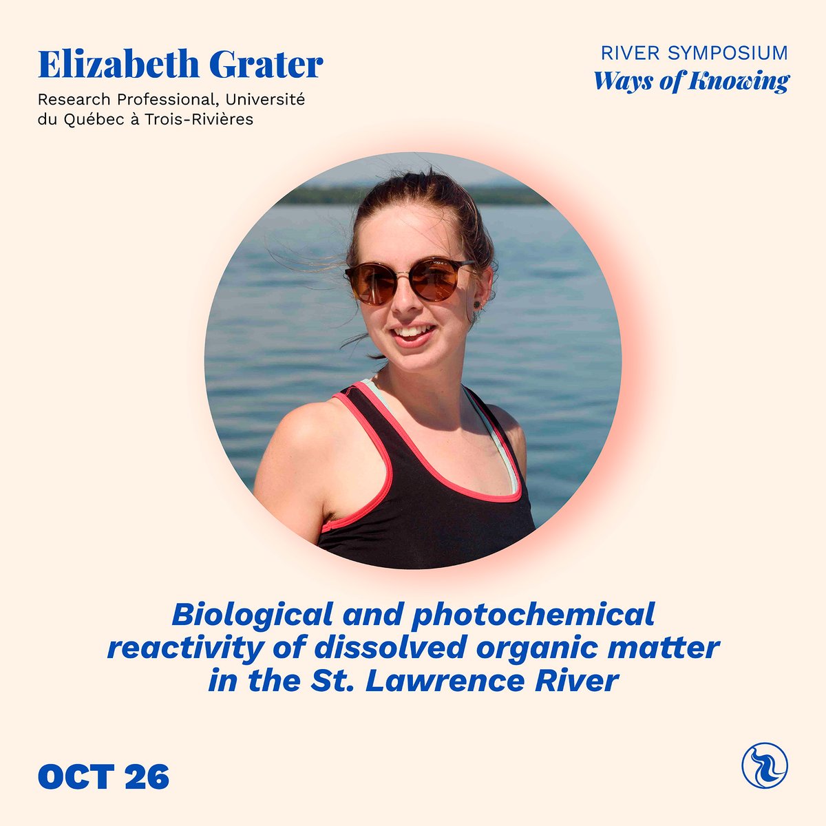 RiverInstituteC's tweet photo. ✨River Symposium Session Highlight✨
'Linking the Micro to the Marco' is being chaired by Elizabeth Grater, Research Professional @UQTR!
Register today to attend this session in-person or online!👇https://t.co/85fnWNWh1S 
#RISymposium2022 #WaysOfKnowing https://t.co/EZSCxOyAb4
