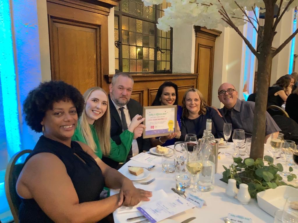 Runners up certificate - and Jim failed to dodge the camera this time ⁦<a href="/StockportNHS/">Stockport NHS FT</a>⁩