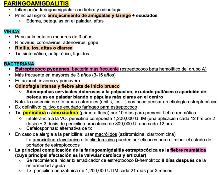 soydranosrita's tweet photo. FARINGOAMIGDALITIS
#pediatria #ENARM2023 https://t.co/87nvqjPeYP