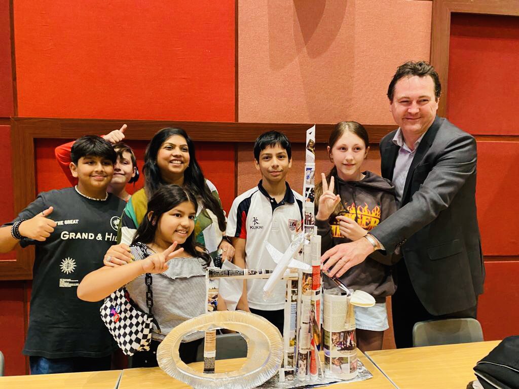rug99's tweet photo. What an exciting evening! Cherry on the cake - coming 2nd🥈 Team “Mater minds”@AryaAvyan Niamh n Rishabh (Y8)👏🏻👏🏻👏🏻
#familyquiznight @DubaiCollege  @DCol_Lower 
Thank you @DCol_Friends for a wonderful time!! https://t.co/vz5E0uaeSt