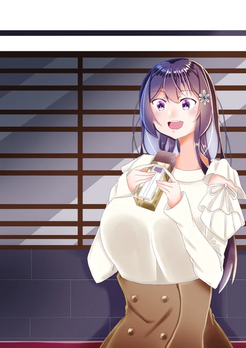 今度は羊羹か、虫歯にならないかな?
#雪乃ちゃんねる! 
#羊羹 