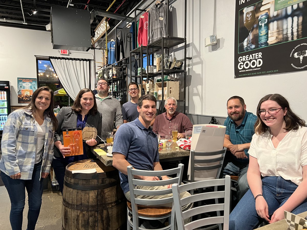 nitscheng's tweet photo. To celebrate fall together, yesterday our Boston office divided up into teams for a photo scavenger hunt before meeting up at Tia's, while our Worcester office visited a local brewery and played a custom version of Jeopardy! #FunAtNitsch https://t.co/IqrI2M5uQq