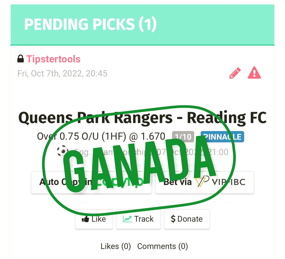 TipsterTools's tweet photo. La segunda del día ✅✅

Suscríbete con nosotros en Blogabet 👉 https://t.co/ucKrupqkjI (30 dias o 7 dias prueba)

#tipstertools #bet365 #bwin #sportium #betfair #codere #williamhill #888 #apuestasfutbol #apuestas #pronosticosdeportivos #tipsters #blogabet https://t.co/LufbmYntpF