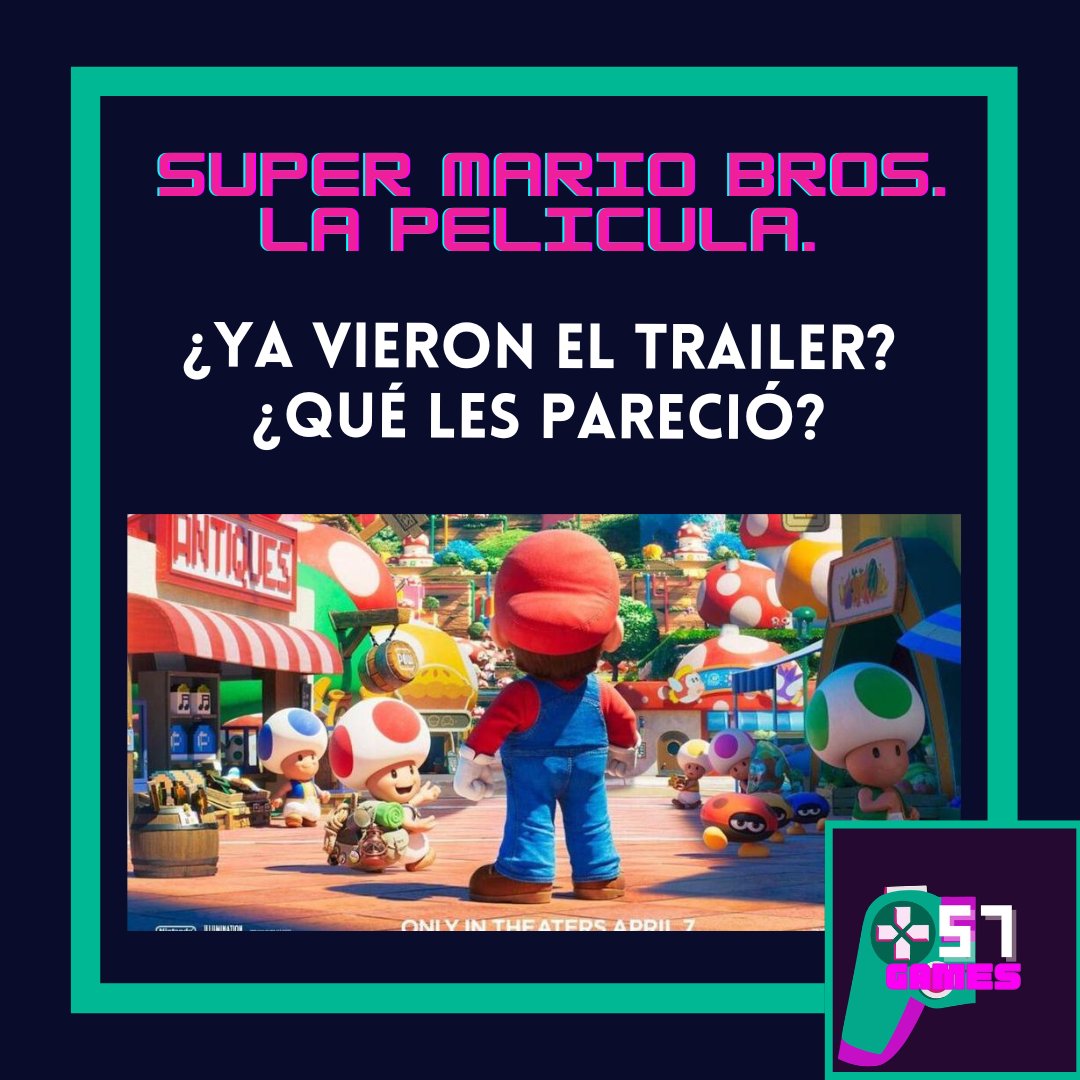 plus57games's tweet photo. 🍄Ya tenemos nuevo trailer de la entrega de la película de Super Mario Bros. La compañía Nintendo preparó un breve directo en Youtube para anunciar la cinta cinematográfica. Se espera estrenarse el próximo 31 de marzo de 2023 en cines españoles y el 7 de abril en EEEUU. https://t.co/fuONzVQaBq