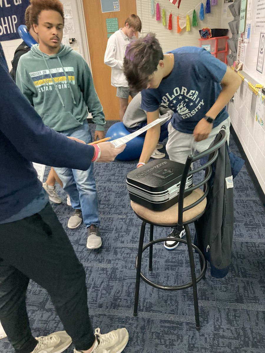 MrsPetraska's tweet photo. We had a great day learning about adaptive problem solving for our first Explorer Day! Honors 10 students made boats like the narrator in “The Bass, The River, and Sheila Mant” and English 11 students cleared Bridget Bishop’s name after reading about her in “The Crucible”! ⚓️ https://t.co/djNHpLrAWN