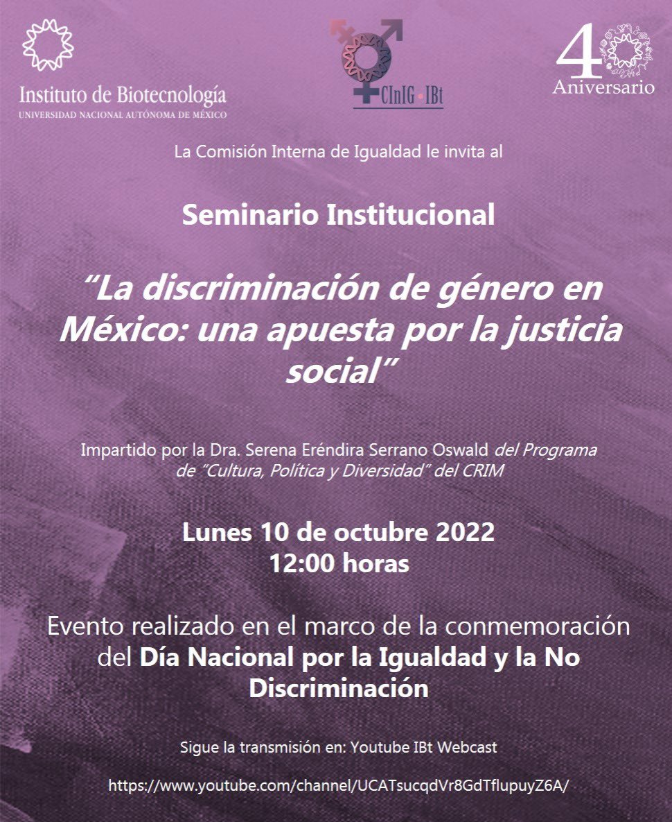 Igualdad IBT UNAM 🌈💚💜🧡⚧ tweet media