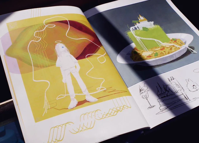  I'm very excited to announce I'll be selling an artbook at Lighbox next week! 146 pages of sketches, wip doodles, and illustrations! It will be $25 and the first 20 orders will get a hand drawn sticky not illustration!  