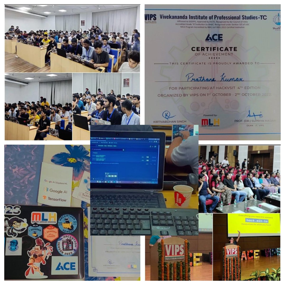 prathamkumar708's tweet photo. Last weekend I attended HackVSIT- North India's Biggest Hackathon. My team was selected for offline mode. it was an amazing experience to be the part of such wonderful hackathon.
@MLHacks #hackvsit 4.0
#hackathon #Event #mlh #programming https://t.co/6zW7MR24AP