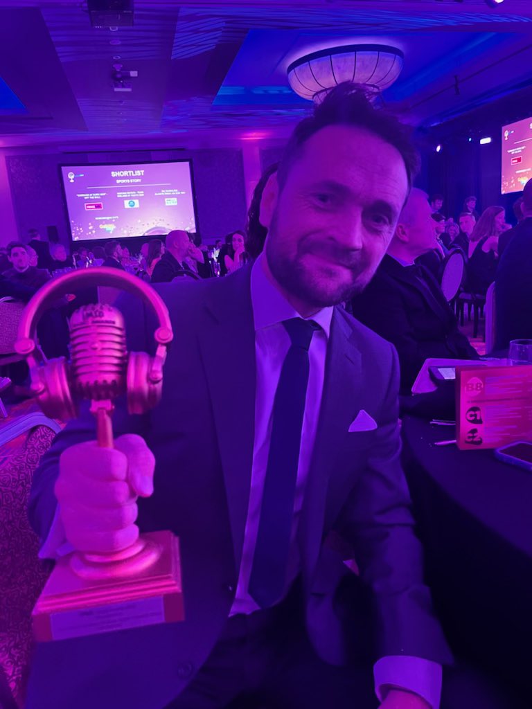 Well we just won best documentary at the <a href="/IMRORadioAwards/">IMRO Radio Awards</a> for The Heiress and the General <a href="/bbcradioulster/">BBC Radio Ulster</a> myself and <a href="/marielouisemuir/">Marie-Louise Kerr</a> are only delighted! #IMRO22