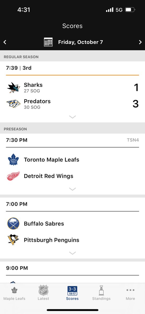 DailyKessel's tweet photo. Only the NHL would schedule the start of the regular season while teams still have 1-2 pre season games to play… https://t.co/aQuucDRPek