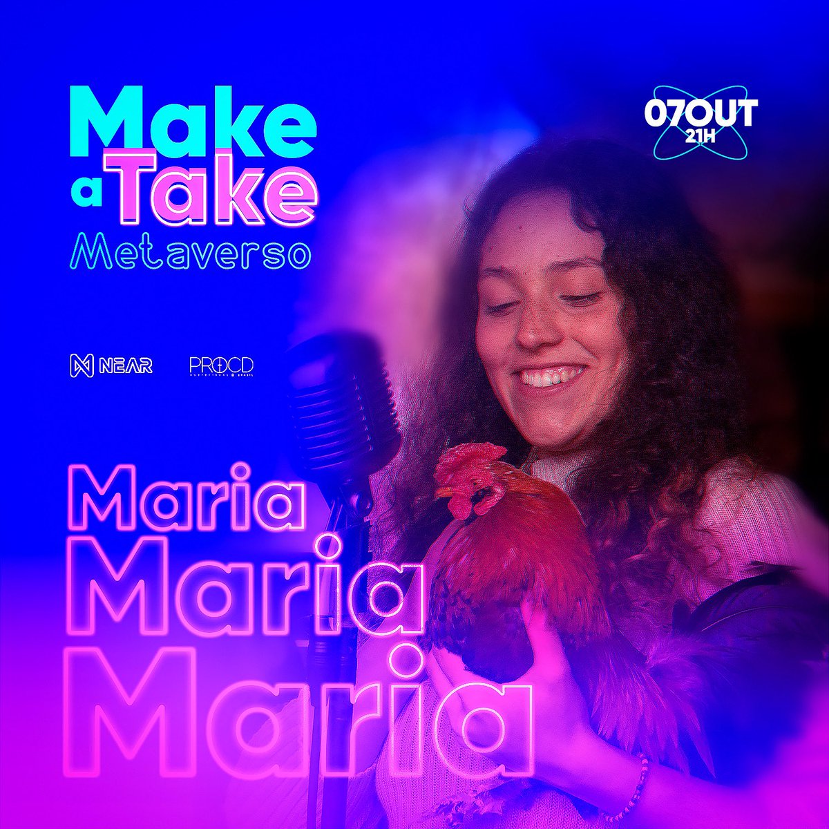 procdbrasil's tweet photo. Hoje temos lançamento do Make a Take com a Maria diretamente do space da @nomadelabel no Voxel
https://t.co/JMCVSSwdeB
#Near #ProcdDao #Dao #Nft #Metaverse #MakeaTake #Music https://t.co/cdRk1sETJK