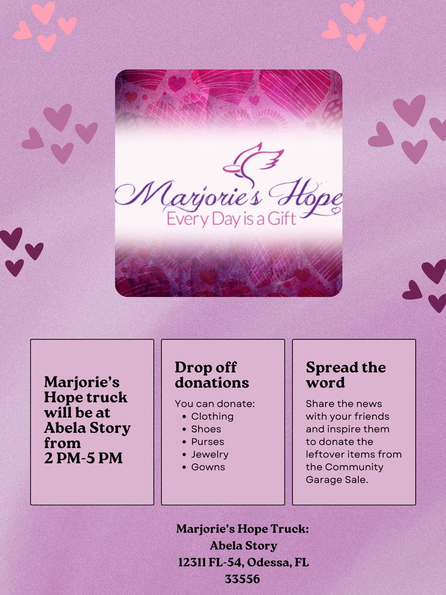 StarkeyRanch's tweet photo. TOMORROW is our Semi-Annual Garage Sale! The amazing residents of our community have partnered up with @abela_story_co to host the Marjorie’s Hope Donation Truck. The Bean Bar Co. will be at Whitfield Park too!  #starkeyranch #starkeyranchlifestyle #communitycomingtogether https://t.co/iddmLRTVph