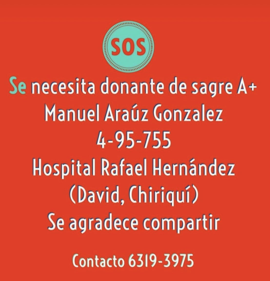 Ayuda en Chiriqui porfa <a href="/SangrePanama/">Dona Sangre Panamá 🩸🇵🇦</a>