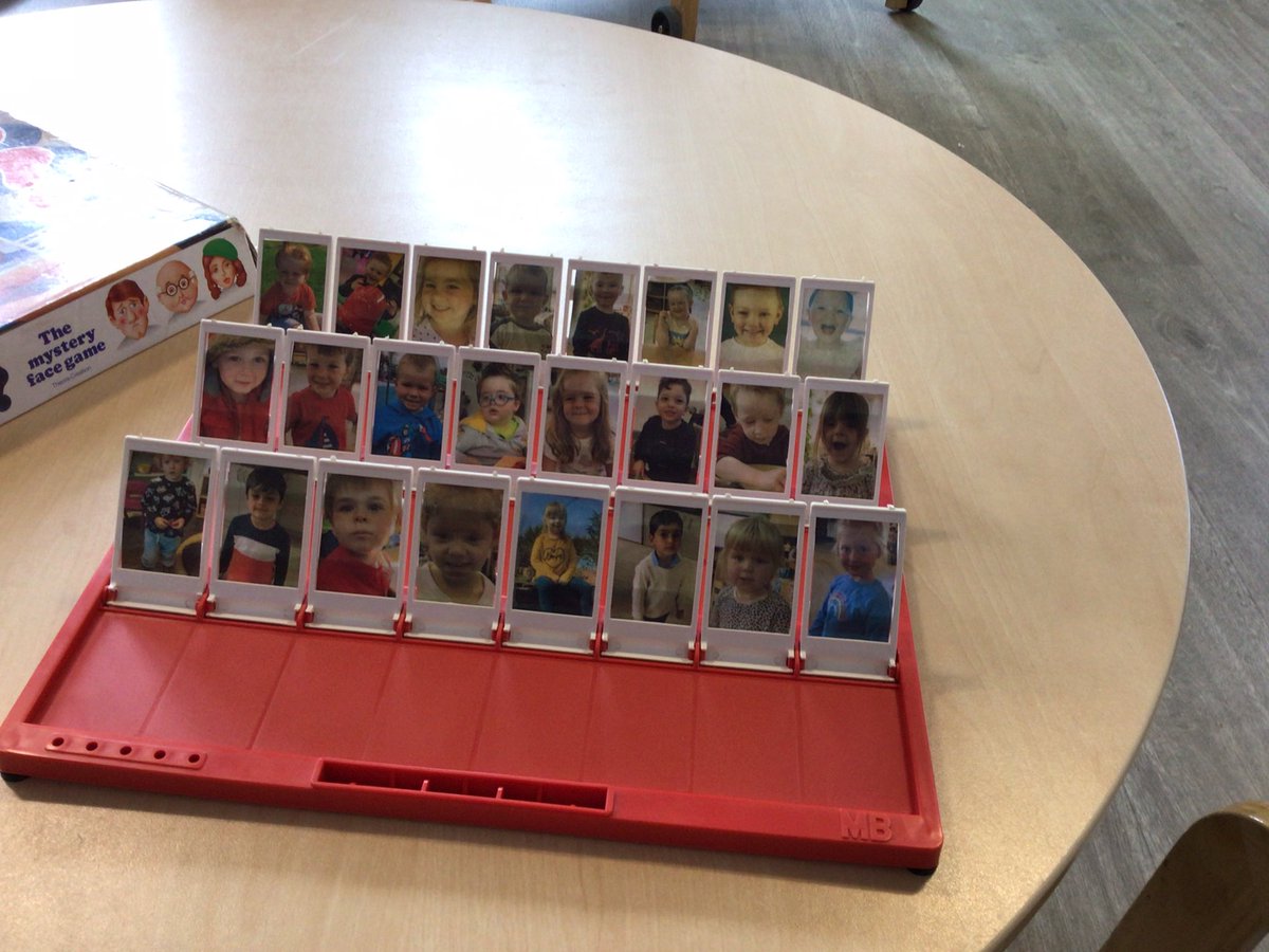 WallacetownEYC's tweet photo. Guess Who?…..It’s the owls! Some of our children trying out our personalised edition of this classic game ☺️ #play https://t.co/LJxhyZ6tI4