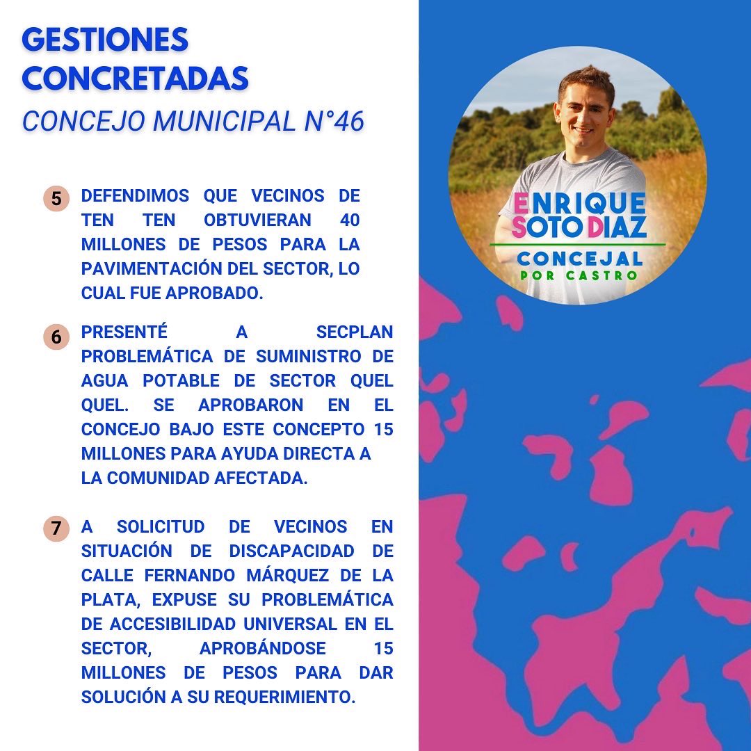 Importantes avances concretamos ayer en #concejomunicipal.
Feliz porque son cuestiones que llevamos con los vecinos desde la #concejaliapopular . Gracias a la Municipalidad <a href="/Juaneduardoconc/">Juan Eduardo Vera</a> y funcionarios que hacen posible esto. ✌🏻#medioambiente #07Oct #gestion <a href="/CastroMunicipio/">CastroMunicipio</a>