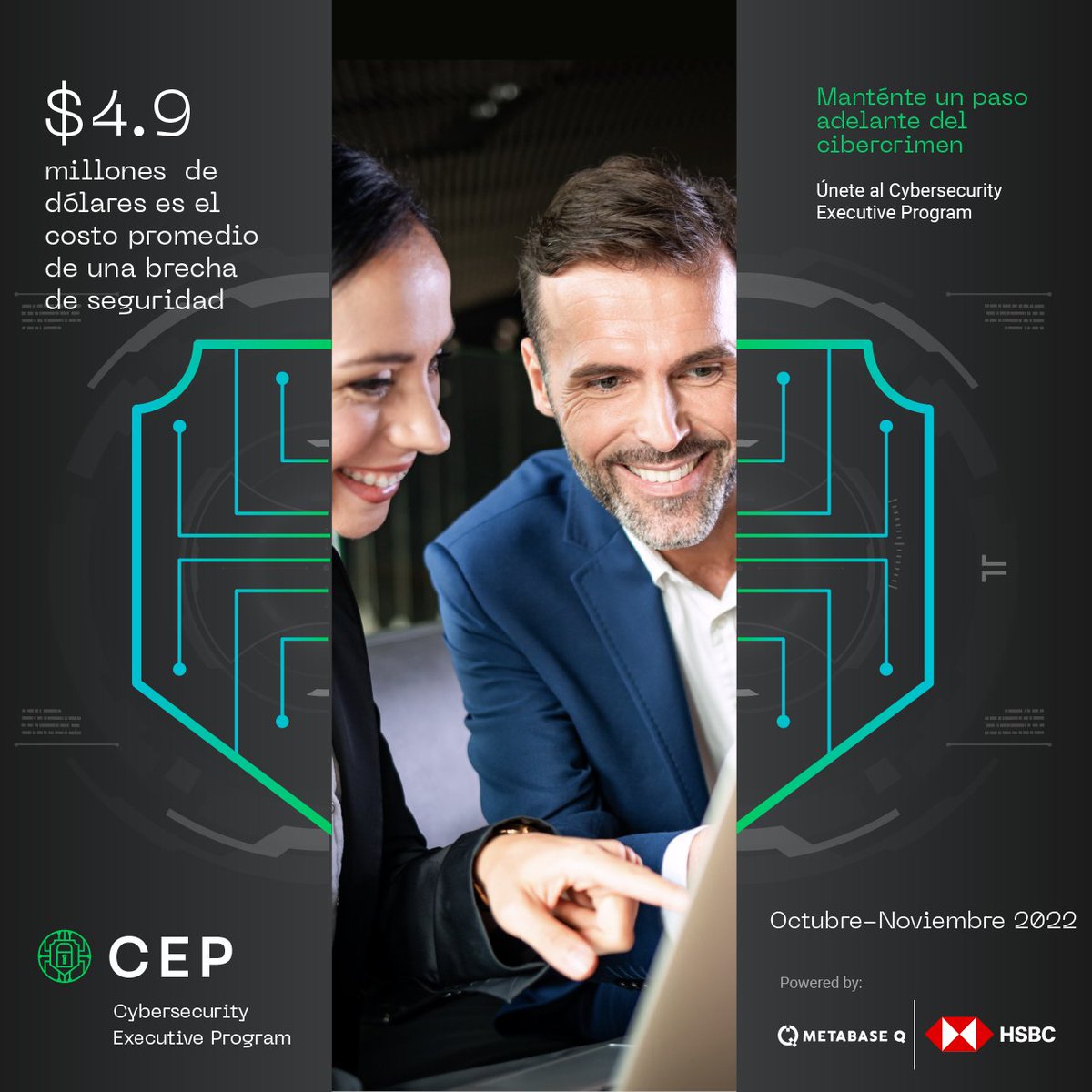 BatutaPlatform's tweet photo. Te invitamos a participar en la tercera edición del exclusivo programa Cybersecurity Executive Program, presentado por #MetabaseQ y @HSBC_MX. ¡Regístrate y conviértete en un líder ciberconsciente! 
https://t.co/VHdxfSoIpj

#CEP2022 #BetterBaseBetterFuture https://t.co/bGPRKtdnhw