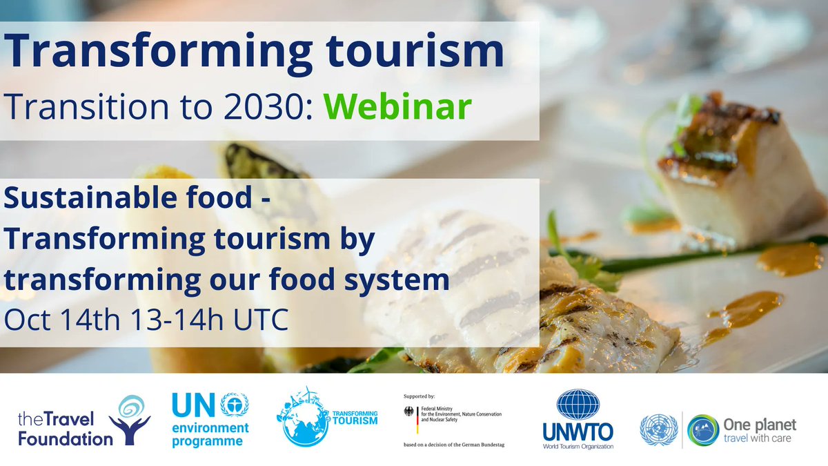 TransformTrsm's tweet image. Join our webinar on sustainable #food in #tourism 
👩‍🍳🍲🌱

📅 14 Oct 13-14h UTC
➡️Register here (free) buff.ly/3rhZH6Q