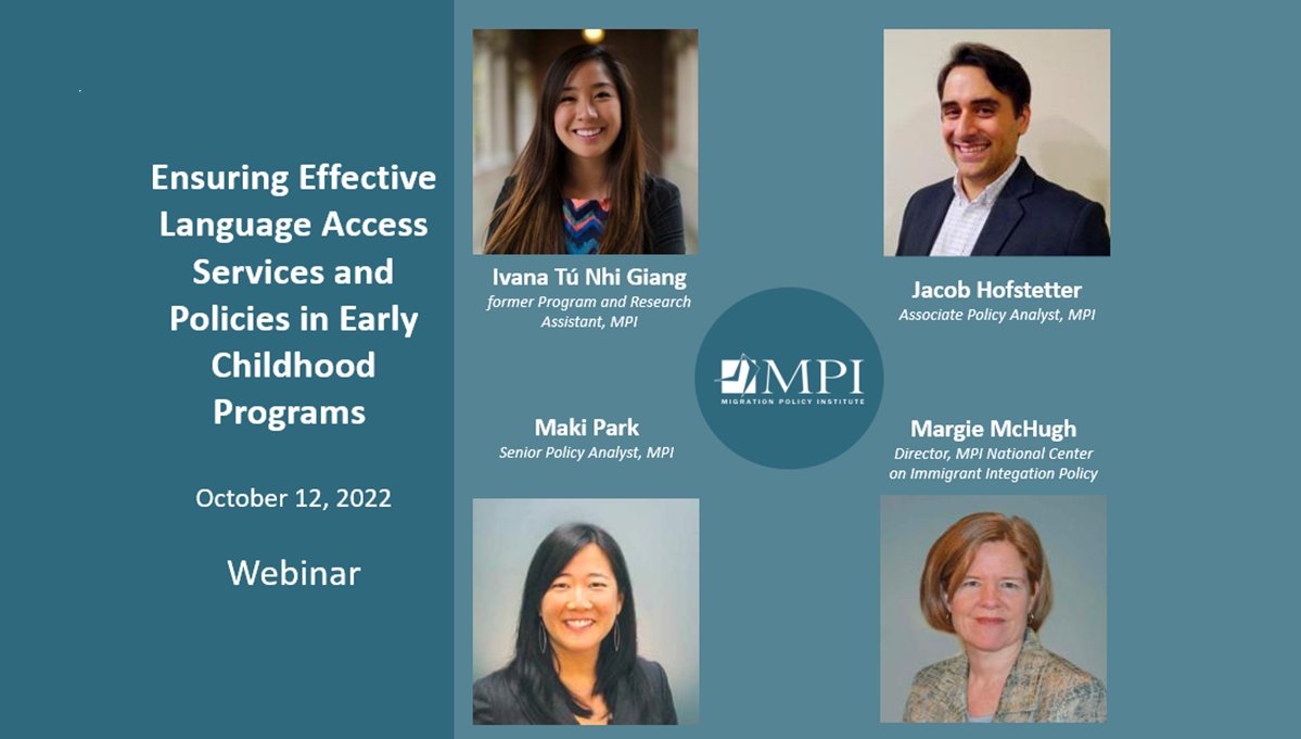 MigrationPolicy's tweet photo. Work in the ECEC field?  Get more information on efforts to overcome language barriers for #DualLanguageLearner families &amp; support equitable access to #earlychildhood services.
https://t.co/hOzzpqfIqR 
#DLL #earlyed #languageaccess https://t.co/VLqMLNMvjH