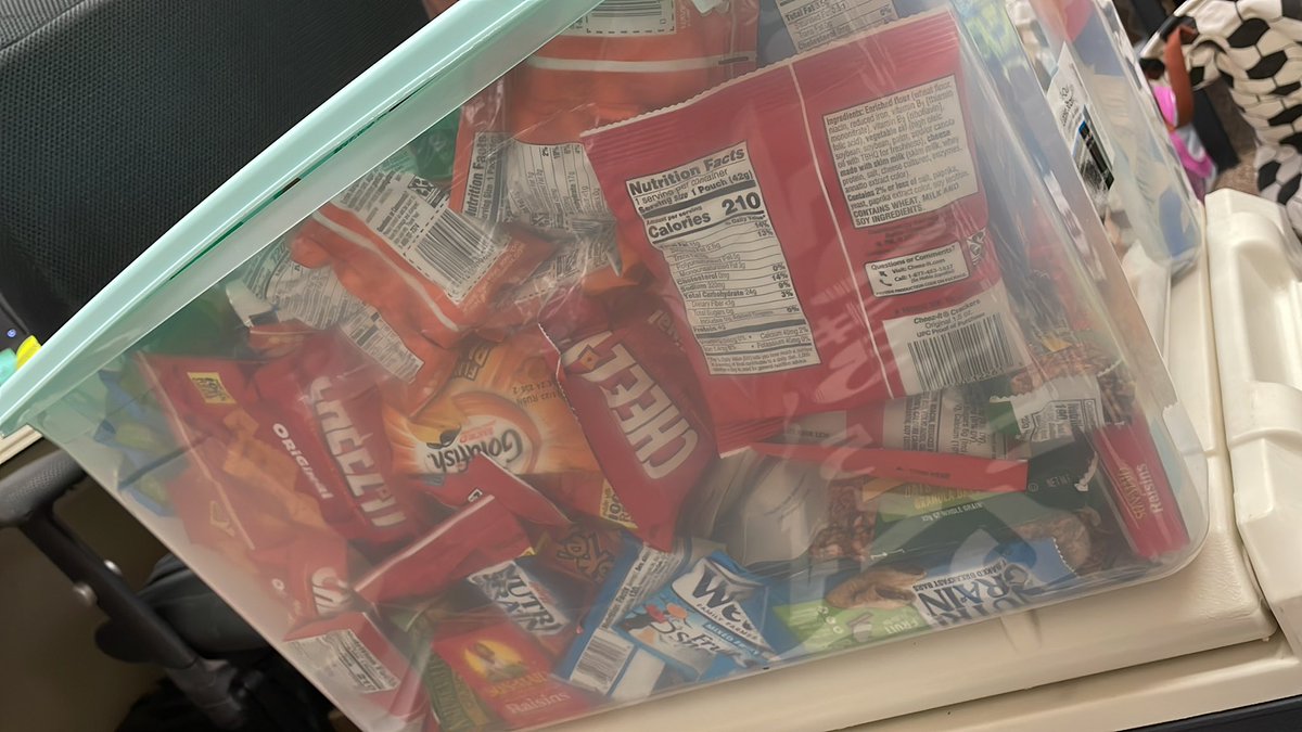 RedDevilsWSOC's tweet photo. Snack bucket has been replenished for our trip overnight tonight! #snackareimportant #nohangryathletes #snackbucket #EurekaSoccer https://t.co/StDBfhnFmz