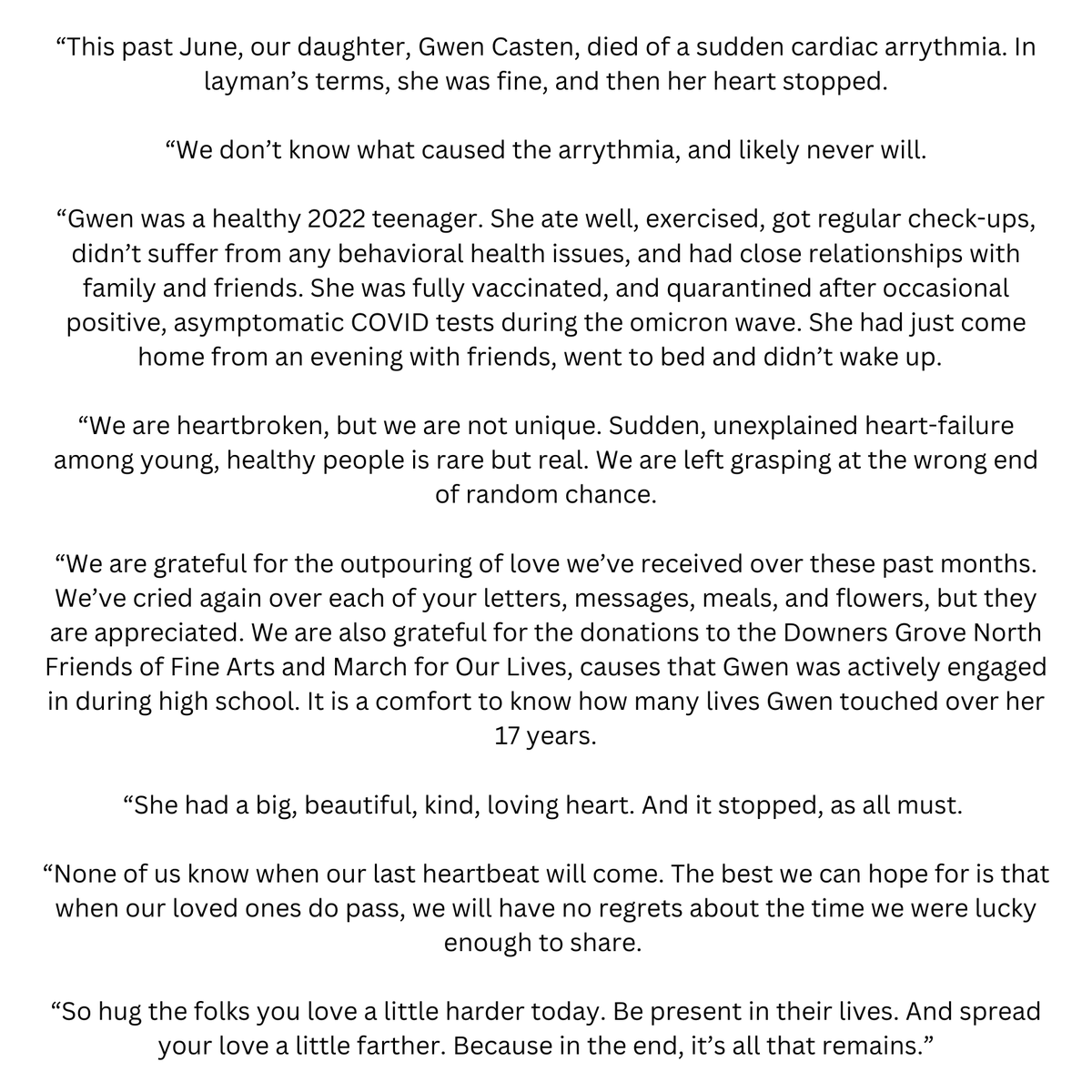 RepCasten's tweet photo. A statement from the Casten family: https://t.co/fHryLYeJif