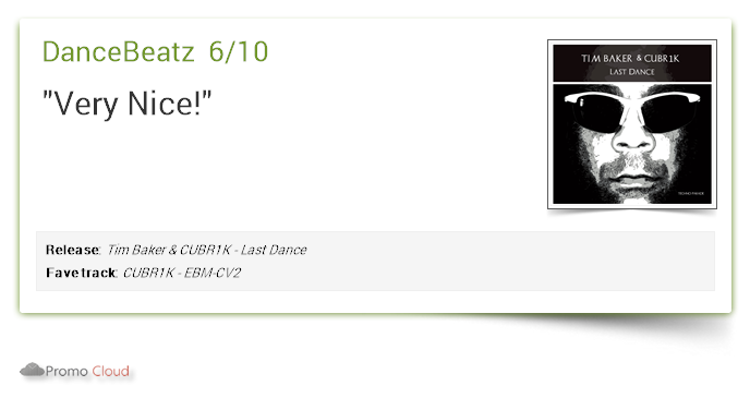 van_czar's tweet image. DanceBeatz supports: Tim Baker &amp;amp; CUBR1K - Last Dance 6/10 @cristianvarela #newrelease pcl.la/2KTHAS  #timbaker #technoparade